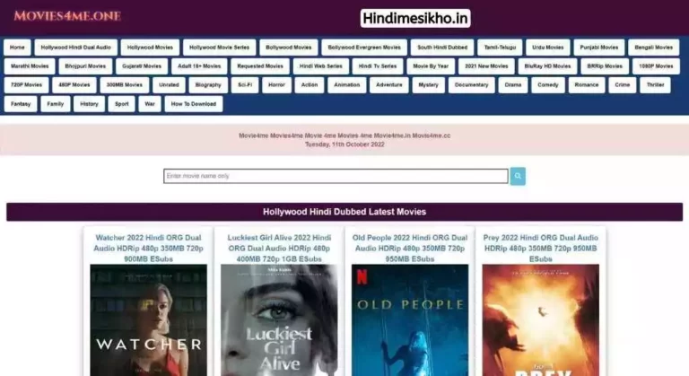 Movie4me Download All Hindi, English, Tamil, Telugu Movies