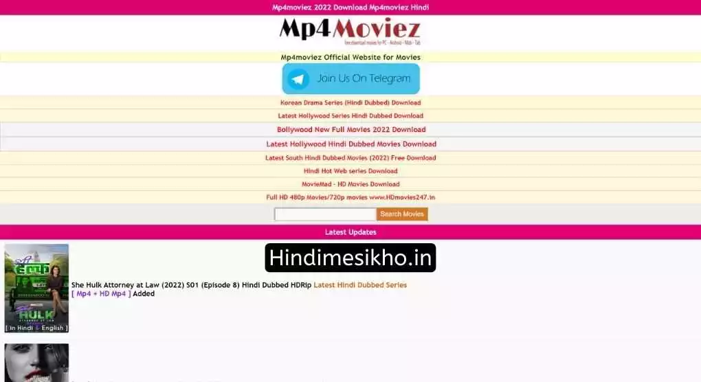 Mp4moviez 2022 Download Hindi, English, Dub, Telugu Movies